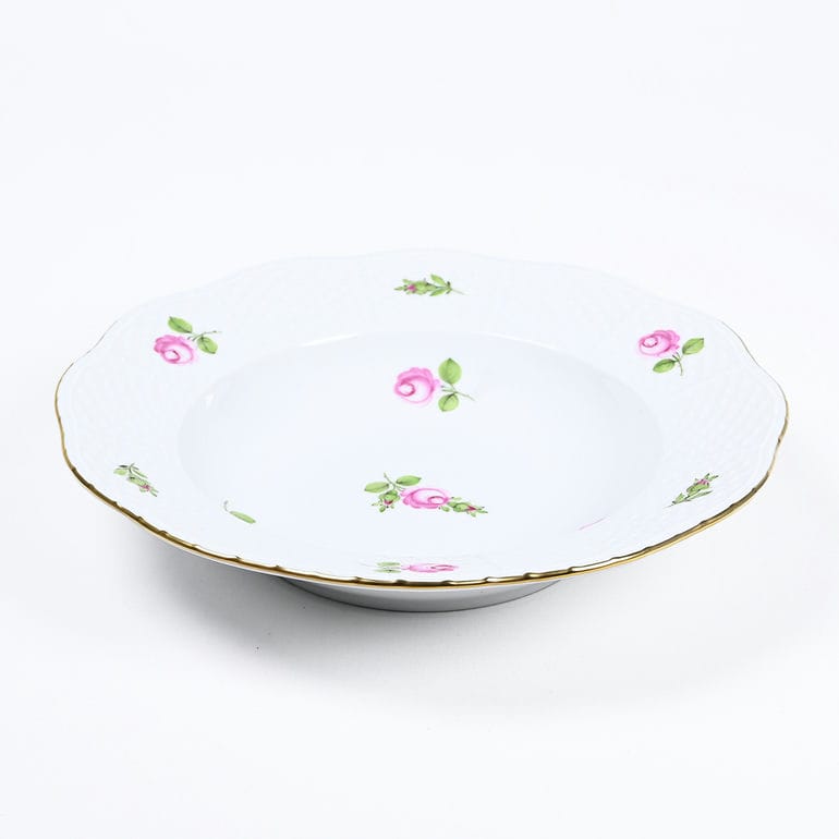 ヘレンド HEREND スーププレート 21cm プティットローズ PRシリーズ スーププレート 505000 PR 【00505000-PR】 手描き 中皿 洋食器 高級【スペシャルラッピング660円(別売り)】