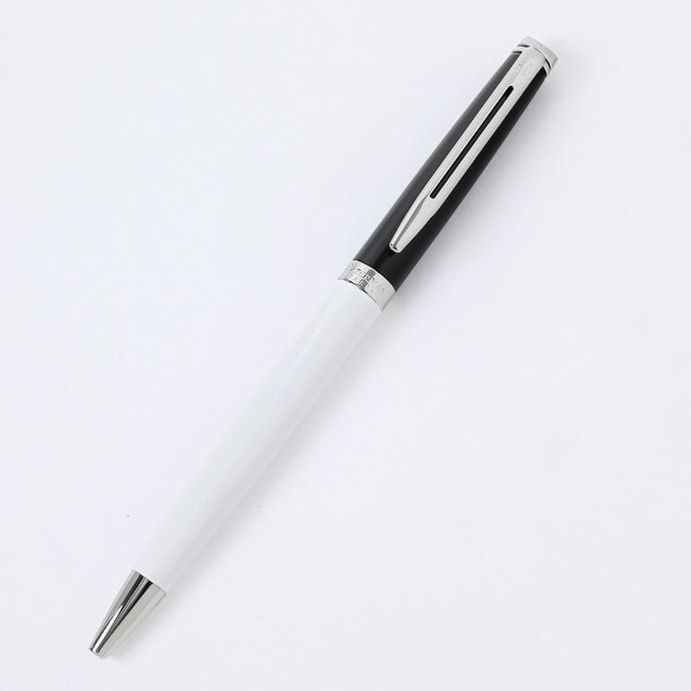 【名入れ可無料】 【純正包装無料】 ウォーターマン WATERMAN ボールペン メトロポリタン エッセンシャル ブラックホワイトCT 0.7mm メンズ レディース 2202912 筆記具 高級 名入れギフト ボールペン 文房具【スペシャルラッピング660円(別売り)】