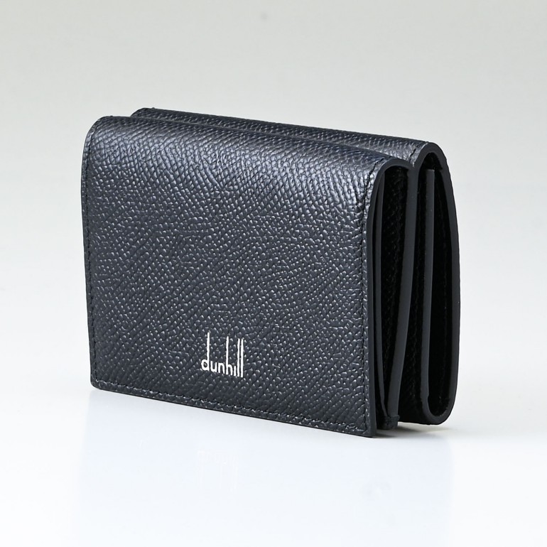 ダンヒル dunhill 財布 三つ折り財布 メンズ ミニ財布 コンパクトウォレット スマートウォレット カドガン ブラック 21R2450CA001R<br>【スペシャルラッピング660円(別売り)】
