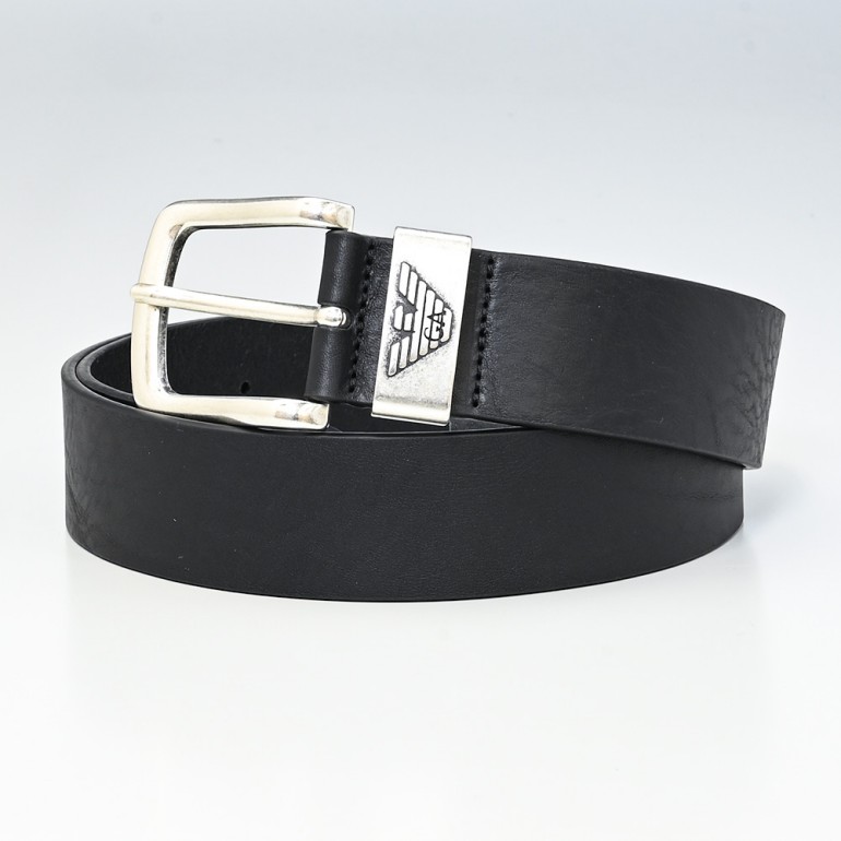 エンポリオ アルマーニ EMPORIO ARMANI ベルト メンズ ブラック 幅3.8cm Y4S201 YDD6G 80001【スペシャルラッピング660円(別売り)】