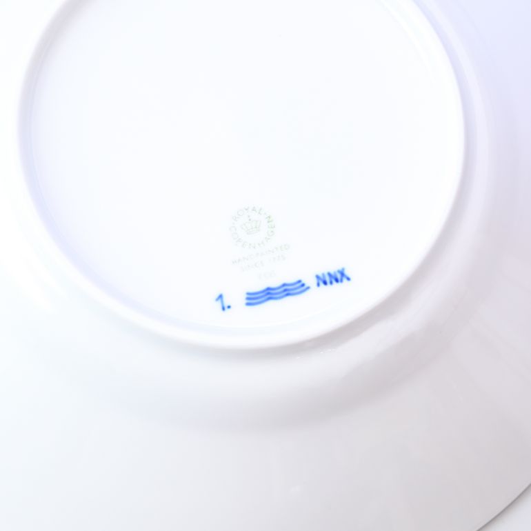 ロイヤルコペンハーゲン ブルーフルーテッド ハーフレース ディーププレート 24cm 1102606(1061053) 名入れ可有料 ※名入れ別売り 北欧食器 洋食器 ROYAL COPENHAGEN【スペシャルラッピング660円(別売り)】