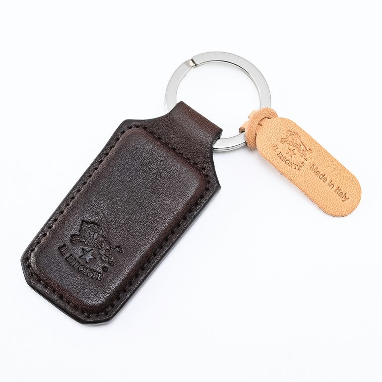 【名入れ可有料】イルビゾンテ IL BISONTE キーリング キーホルダー メンズ レディース バケッタレザー モロ SKH143PO0001BW432N