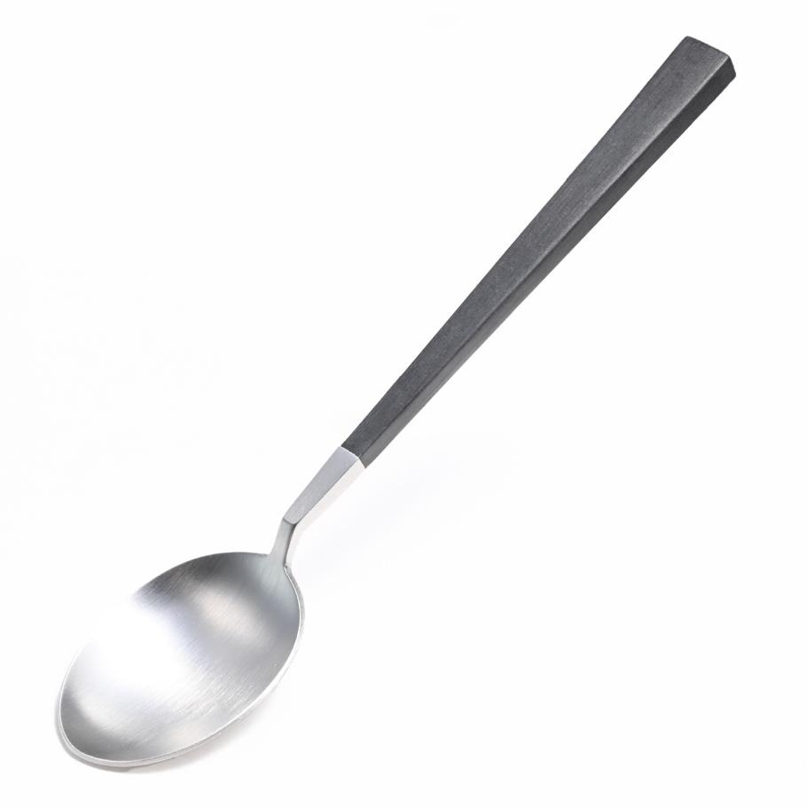 【名入れ可有料】クチポール Cutipol KUBE クーベ ブラック シルバー 6点セット デザート ナイフ フォーク スプーン 洋食器【スペシャルラッピング660円(別売り)】