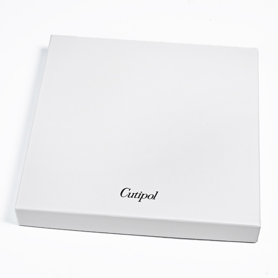 【名入れ可有料】クチポール Cutipol KUBE クーベ ブラック シルバー 6点セット デザート ナイフ フォーク スプーン 洋食器【スペシャルラッピング660円(別売り)】