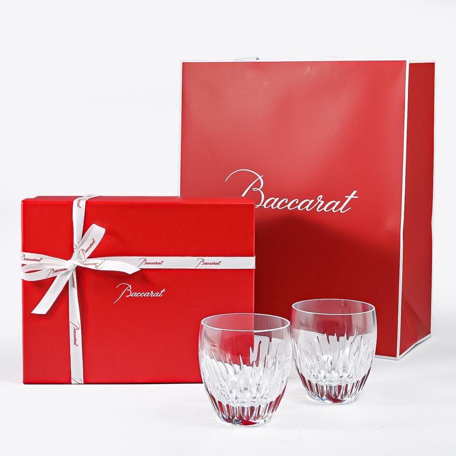 【名入れ可有料】バカラ Baccarat ギフトセット グラス ペア マッセナ MASSENA タンブラー オールドファッション ロックグラス 9cm 300ml 2810592 1344283 【熨斗対応】 洋食器 <br>【スペシャルラッピング660円(別売り)】
