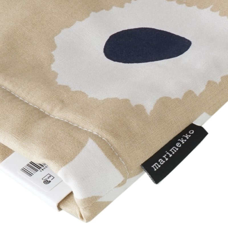 マリメッコ marimekko ミトン 鍋つかみ Pieni Unikko ウニッコ オフホワイト×ベージュ×ダークブルー 069908 185 (72932 185 / 74652 185) 名入れ 刺しゅう可有料 北欧雑貨 北欧デザイン