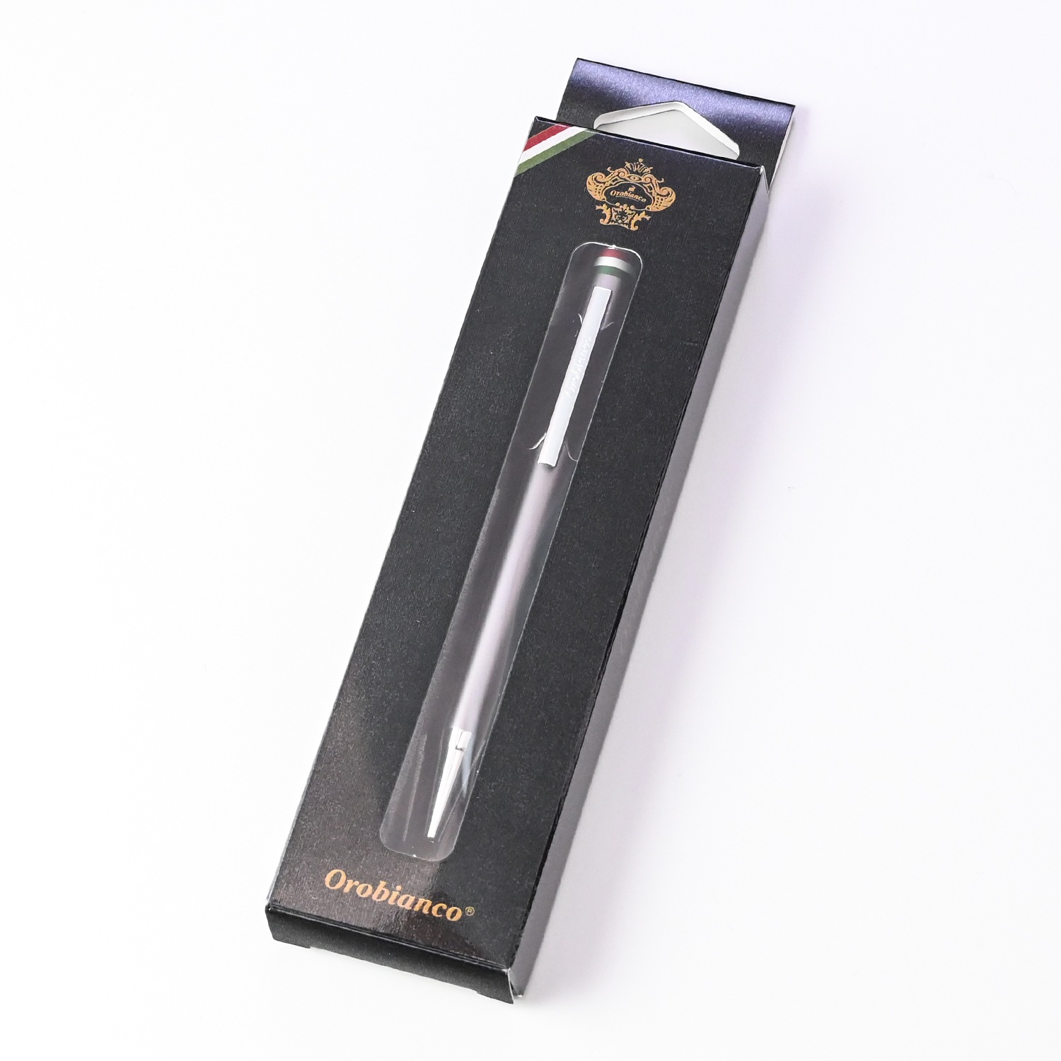 名入れ無料 純正ラッピング無料 オロビアンコ ボールペン フレッチャ ガンメタル CT 1953403 HS 名入れギフト ボールペン 文房具【スペシャルラッピング660円(別売り)】