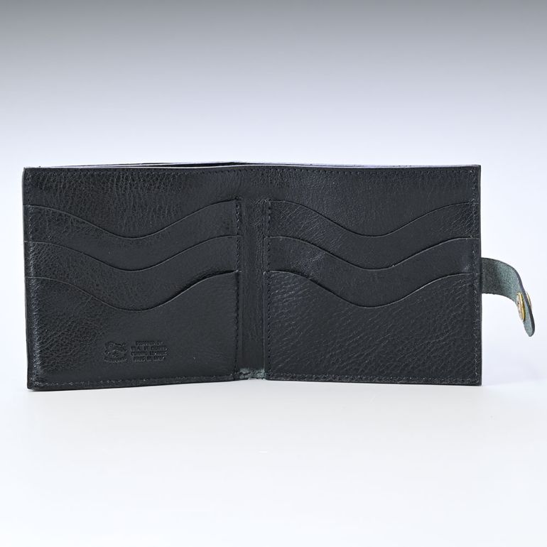 イルビゾンテ IL BISONTE 財布 二つ折り財布 メンズ レディース バケッタレザー ブラック C0508P 153【スペシャルラッピング660円(別売り)】