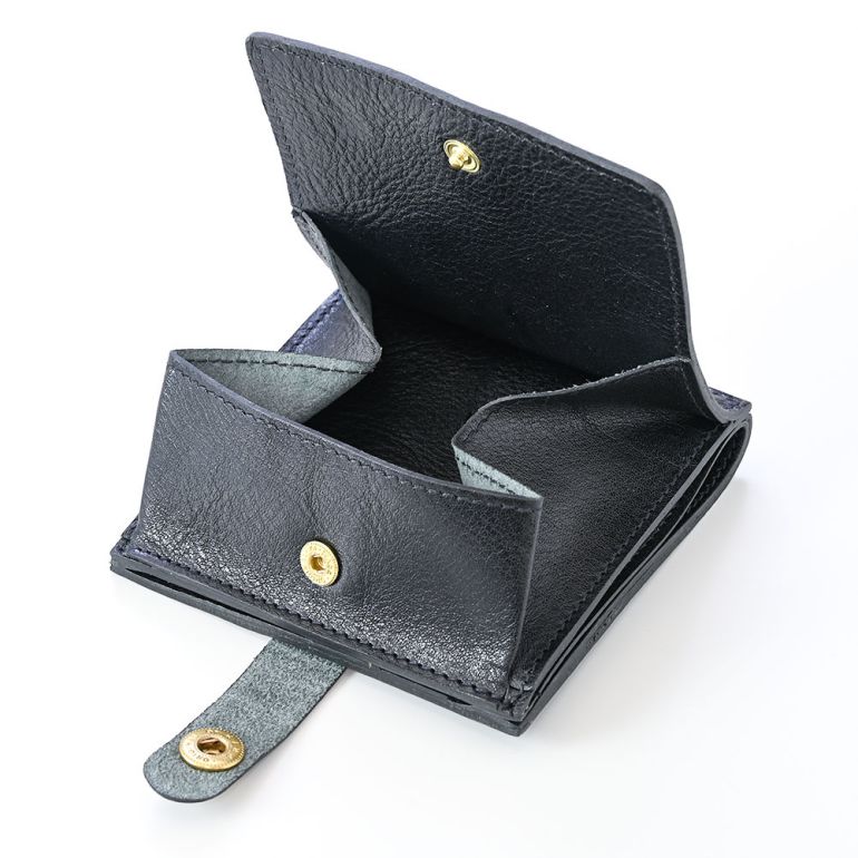 イルビゾンテ IL BISONTE 財布 二つ折り財布 メンズ レディース バケッタレザー ブラック C0508P 153【スペシャルラッピング660円(別売り)】