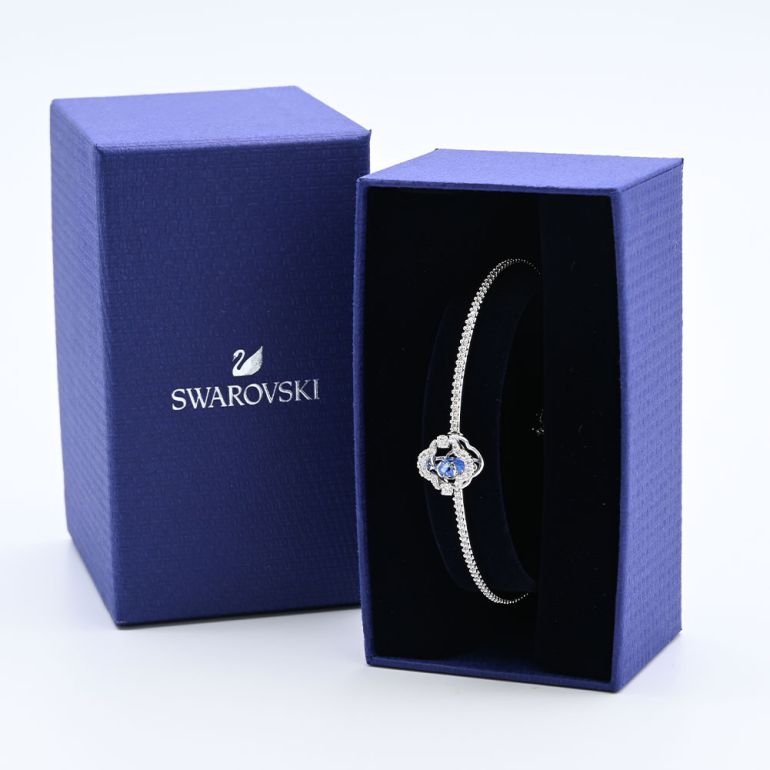 スワロフスキー SWAROVSKI ブレスレット バングル レディース シルバー