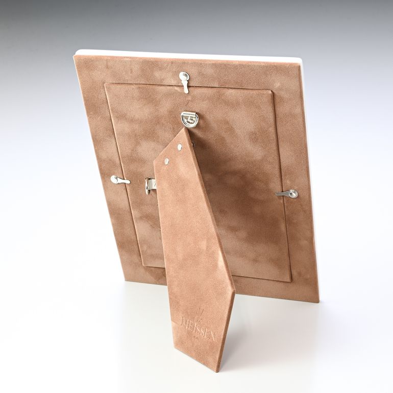 マイセン 剣マーク コレクション 双剣 フォトフレーム LWサイズ（9.5cm×14.5cmまで）対応 写真立て Meissen 77A042-53N74-1 名入れ可有料 インテリア オブジェ 置物【スペシャルラッピング660円(別売り)】