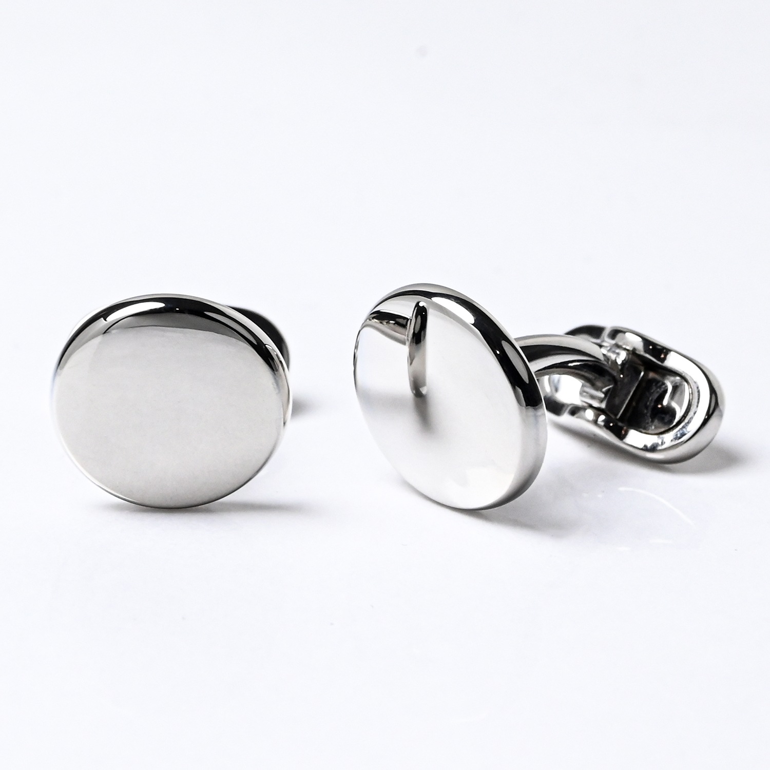 モンアート MONART カフス メンズ カフリンクス カフスボタン ラウンド型 シルバー RGEV F88 Made in Italy 名入れ可有料 正規代理店