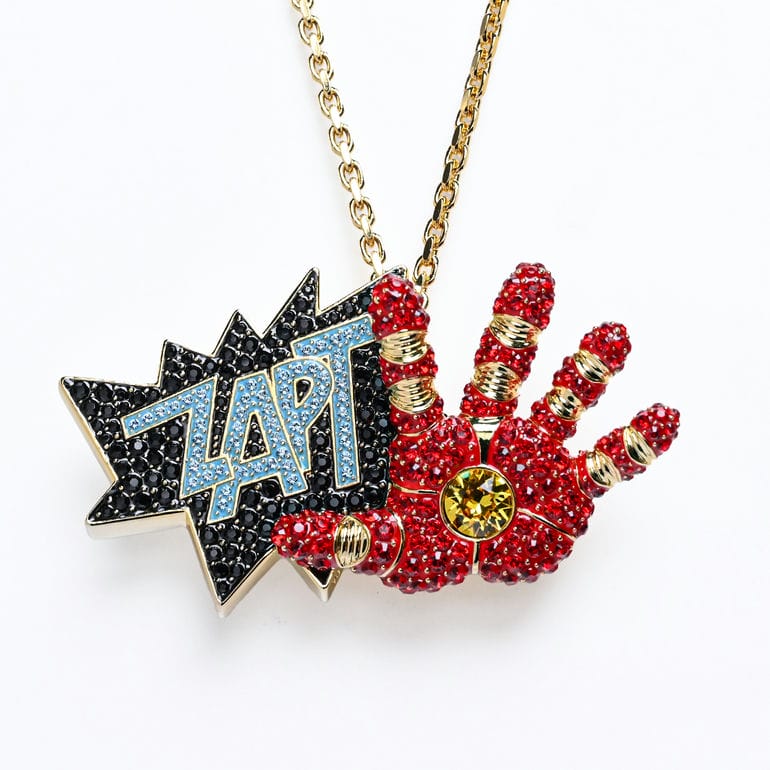 スワロフスキー SWAROVSKI ネックレス ブローチ Marvel Iron Man
