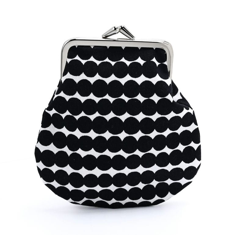 マリメッコ marimekko 小物入れ ポーチ がま口 ピエニ クッカロ ラシィマット ブラック 47828 047828 190 北欧雑貨 北欧デザイン  ネコポス限定 送料無料<br>【スペシャルラッピング660円(別売り)】