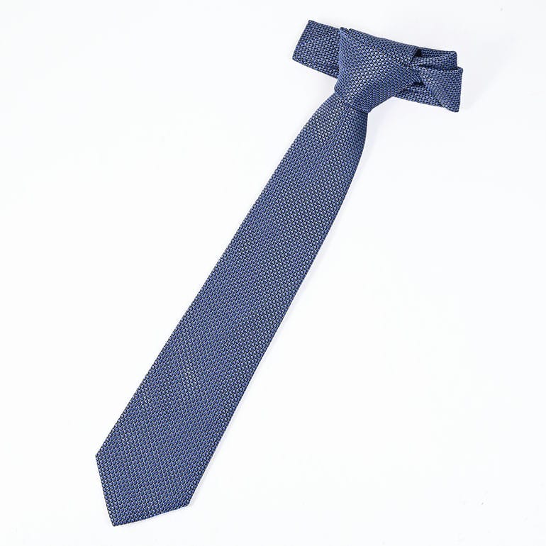 エンポリオ アルマーニ EMPORIO ARMANI ネクタイ メンズ 大剣幅7.5cm シルク100% ジャカードマイクロチェック ライトブルー MADE IN ITALY EM001346 TE13740 F8109【スペシャルラッピング660円(別売り)】