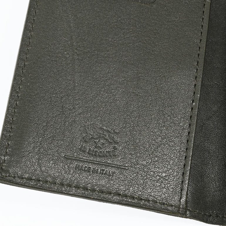 【名入れ可有料】イルビゾンテ IL BISONTE 三つ折り財布 小銭入れ付き メンズ レディース バケッタレザー グリーン SSW022PO0001GR378【スペシャルラッピング660円(別売り)】