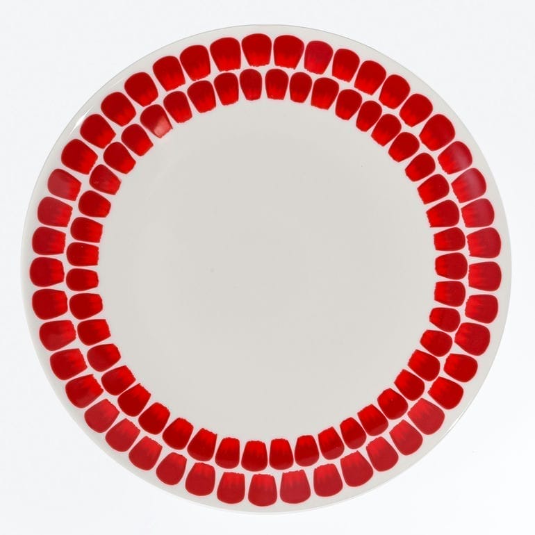 アラビア ARABIA プレート 26cm 24h トゥオキオ Tuokio レッド 1055227 洋食器 北欧 雑貨 キッチン フィンランド 陶器<br>【スペシャルラッピング660円(別売り)】