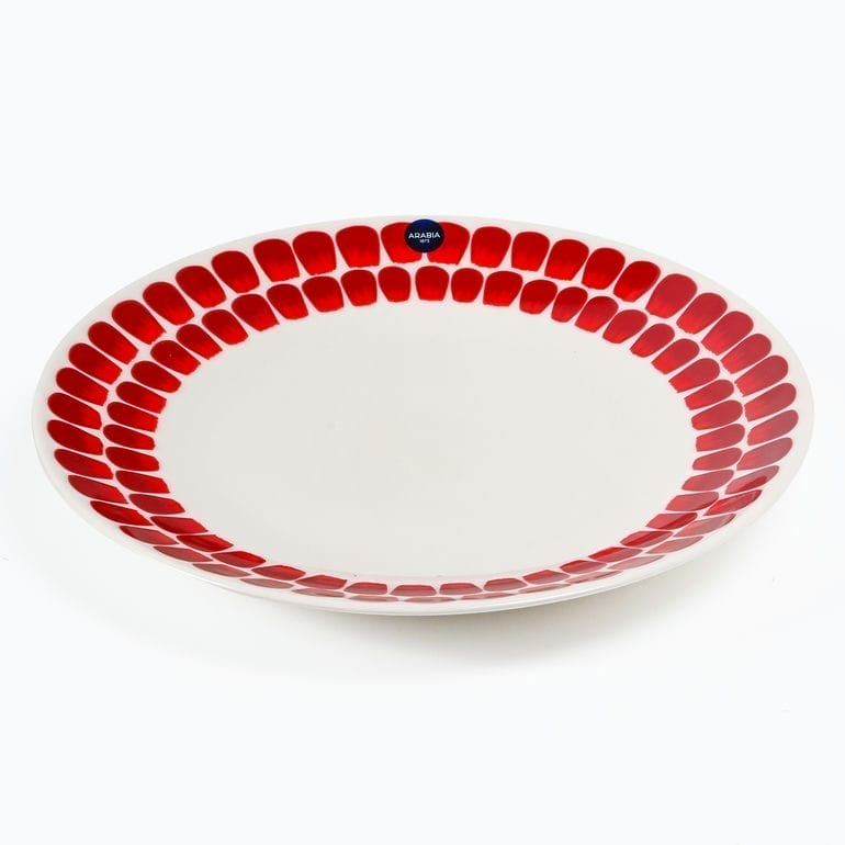 アラビア ARABIA プレート 26cm 24h トゥオキオ Tuokio レッド 1055227 洋食器 北欧 雑貨 キッチン フィンランド 陶器<br>【スペシャルラッピング660円(別売り)】