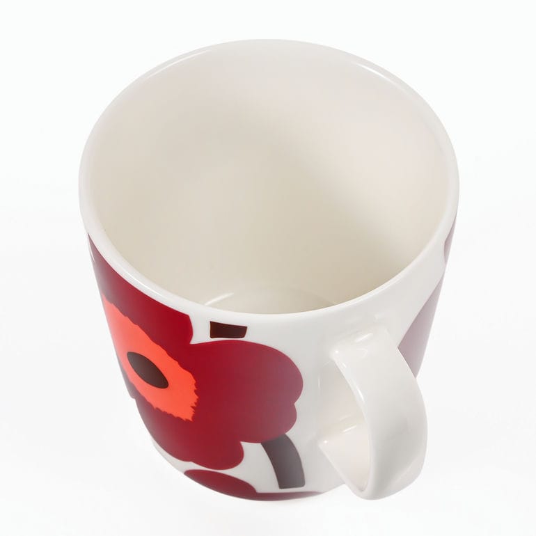 【名入れ可有料】マリメッコ marimekko マグカップ コップ 400ml 2025冬新作 ウニッコ バーガンディ レッド 75647 075647 133 洋食器 テーブルウェア 北欧食器 北欧デザイン<br>【スペシャルラッピング660円(別売り)】