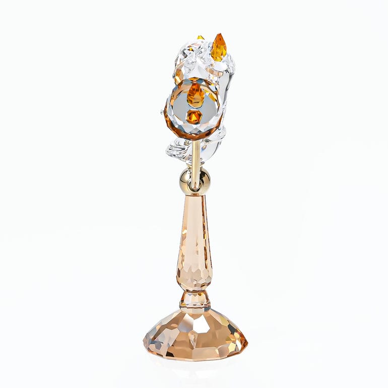 スワロフスキー SWAROVSKI クリスタルフィギュア フィギュリン Disney ディズニー Beauty And The Beast 美女と野獣 Lumiere ルミエール 5714329 インテリア オブジェ 置物<br>【スペシャルラッピング660円(別売り)】