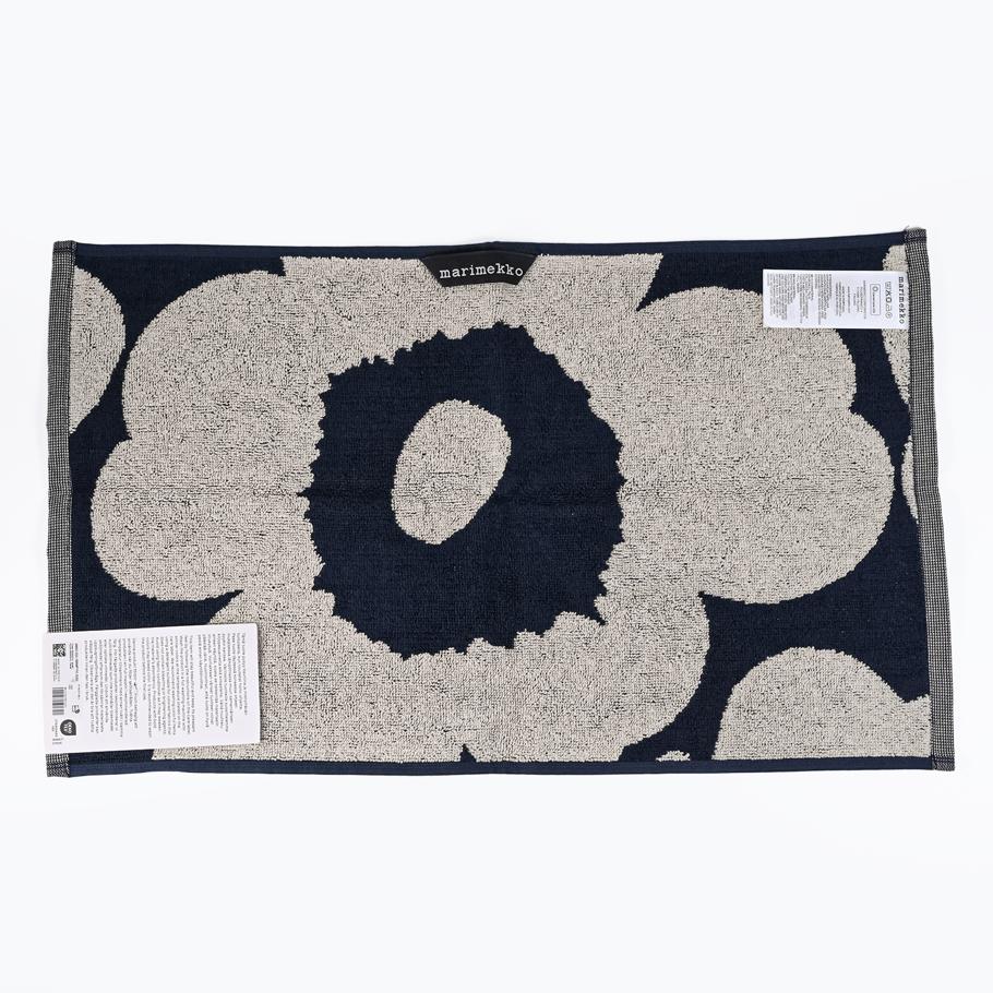 マリメッコ marimekko ゲストタオル 30×50cm フェイスタオル UNIKKO ウニッコ コットン×ダークブルー 070527 851/74031 851 名入れ 刺しゅう可有料 北欧雑貨 北欧デザイン  ネコポス限定 送料無料<br>【スペシャルラッピング660円(別売り)】