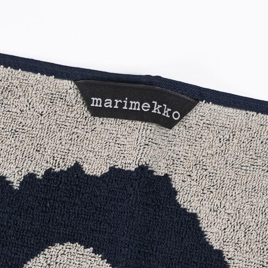 マリメッコ marimekko ゲストタオル 30×50cm フェイスタオル UNIKKO ウニッコ コットン×ダークブルー 070527 851/74031 851 名入れ 刺しゅう可有料 北欧雑貨 北欧デザイン  ネコポス限定 送料無料<br>【スペシャルラッピング660円(別売り)】