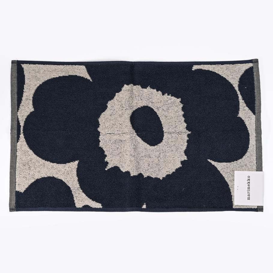 マリメッコ marimekko ゲストタオル 30×50cm フェイスタオル UNIKKO ウニッコ コットン×ダークブルー 070527 851/74031 851 名入れ 刺しゅう可有料 北欧雑貨 北欧デザイン  ネコポス限定 送料無料<br>【スペシャルラッピング660円(別売り)】