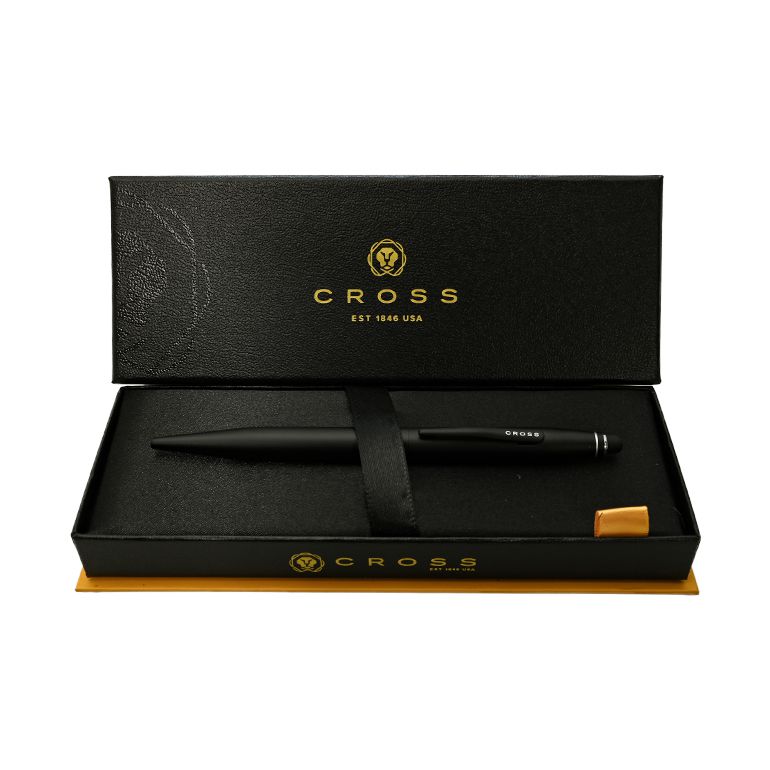 クロス ボールペン メンズ レディース TECH2 テックツー AT0652-1 サテンブラック タッチペン マルチペン 複合ペン (黒+スタイラス) 名入れ無料 名入れギフト ボールペン 文房具【スペシャルラッピング660円(別売り)】