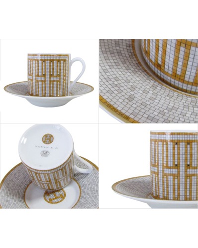エルメス HERMES 単品 モザイク ヴァンキャトル 26017P コーヒーカップ 