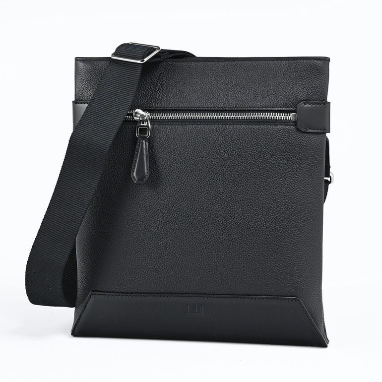 ダンヒル dunhill ショルダーバッグ 1893 ハーネス エンベロープ クロスボディ メンズ ブラック 24R3116GN001 英国