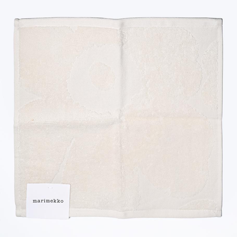【刺しゅう名入れ可有料】マリメッコ marimekko ハンドタオル ミニタオル ハンカチ Unikko ウニッコ ソリッド MINIPYYHE オフホワイト 73894 073894 100 北欧雑貨 北欧デザイン クロネコゆうパケット限定 送料無料<br>【スペシャルラッピング660円(別売り)】