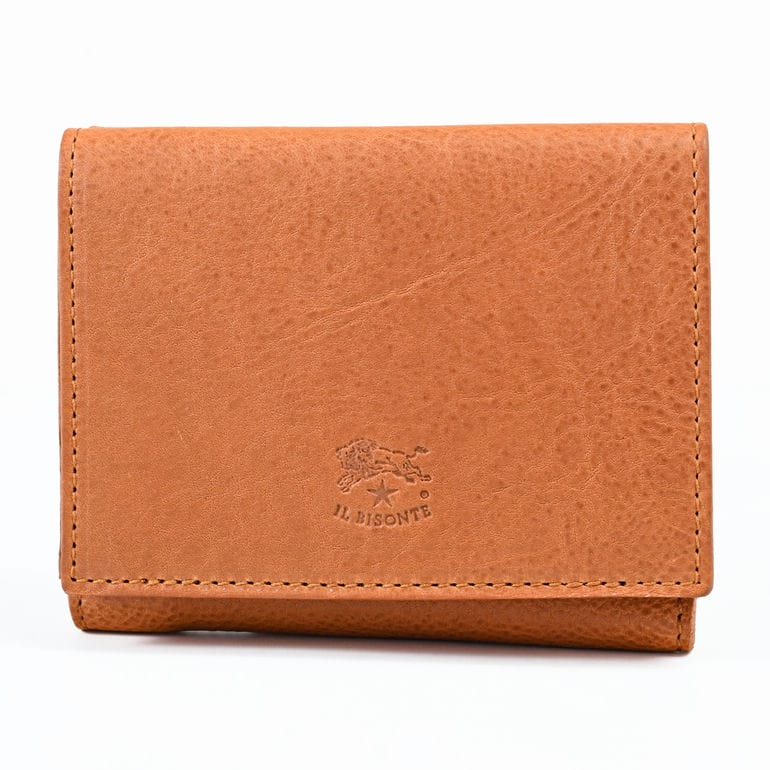 名入れ可有料】イルビゾンテ IL BISONTE 三つ折り財布 小銭入れ付き
