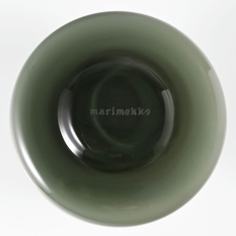 マリメッコ marimekko ベース 花瓶 FLOWER グラスベース チャコール 75272 075272 900 北欧デザイン オブジェ インテリア<br>【スペシャルラッピング660円(別売り)】