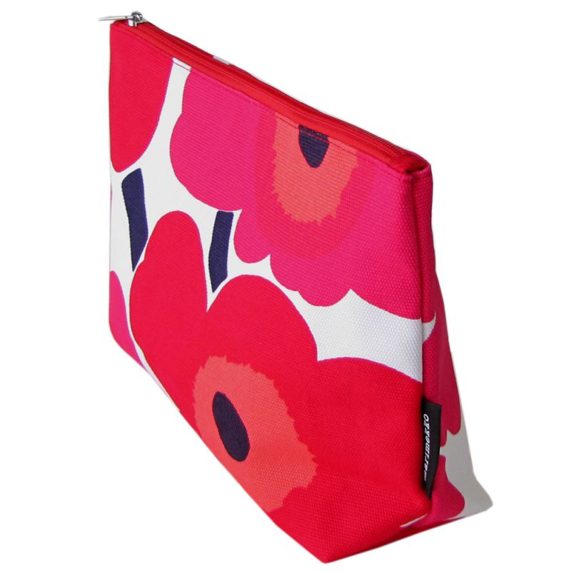 マリメッコ marimekko 小物入れ コスメティックポーチ ポーチ 薄型 ミニウニッコ レッド 047201 001 刺しゅう可有料 北欧雑貨 北欧デザイン