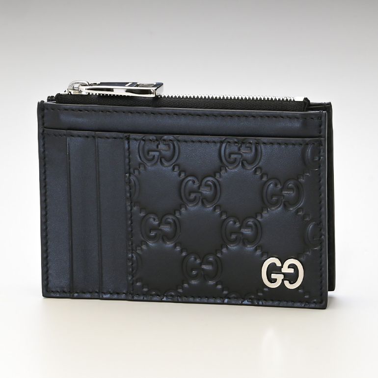 グッチ GUCCI 財布 フラグメントケース コインケース 小銭入れ カードケース スマートウォレット ミニウォレット 財布 グッチシグネチャー ブラック 597560 CWC1N 1000 名入れ可有料 【スペシャルラッピング660円(別売り)】