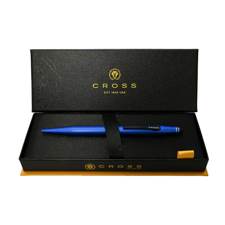 クロス ボールペン メンズ レディース TECH2 テックツー メタリックブルー AT0652-6 タッチペン マルチペン 複合ペン (黒+スタイラス) 名入れ無料 名入れギフト ボールペン 文房具【スペシャルラッピング660円(別売り)】