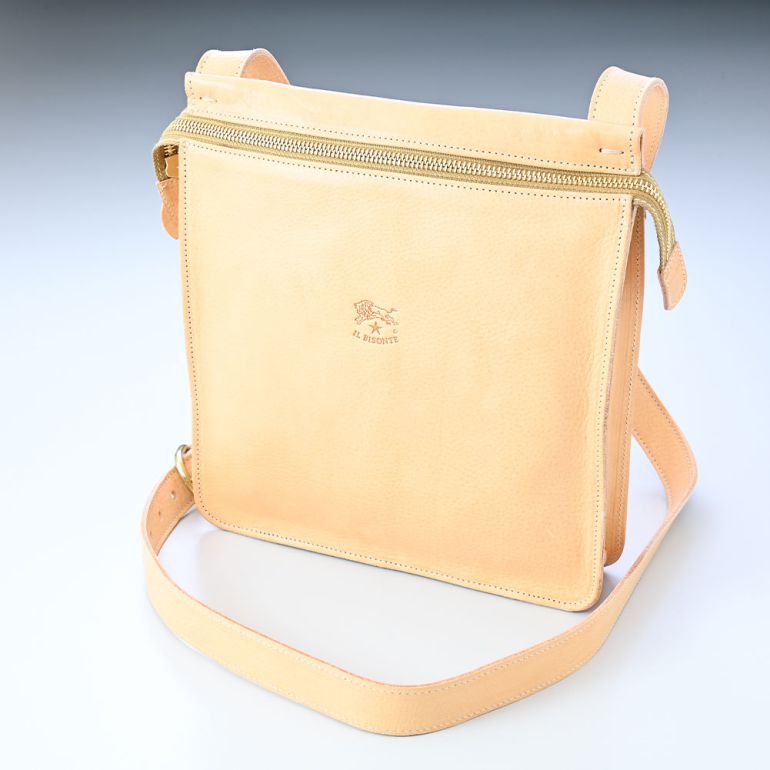 IL BISONTE イルビゾンテ ショルダーバッグ ファスナー メッセンジャー