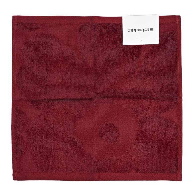 【刺しゅう名入れ可有料】マリメッコ marimekko ハンドタオル 32cm ミニタオル ハンカチ Unikko ウニッコ ソリッド MINIPYYHE バーガンディ 74282 074282 330 北欧雑貨 北欧デザイン ネコポス限定 送料無料<br>【スペシャルラッピング660円(別売り)】