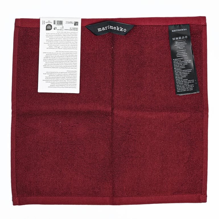 【刺しゅう名入れ可有料】マリメッコ marimekko ハンドタオル 32cm ミニタオル ハンカチ Unikko ウニッコ ソリッド MINIPYYHE バーガンディ 74282 074282 330 北欧雑貨 北欧デザイン ネコポス限定 送料無料<br>【スペシャルラッピング660円(別売り)】