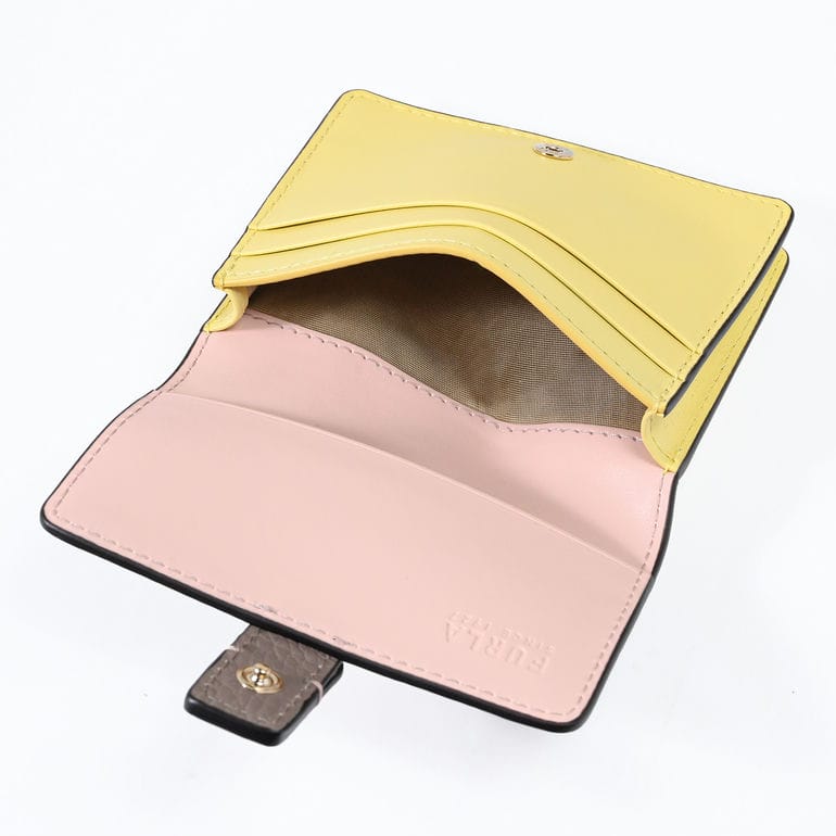 【名入れ可有料】フルラ FURLA カードケース 名刺入れ GRAZIA グラジア レディース グレー系 イエロー ピンクベージュ WP00499 BX1588 3781S【純正紙袋・リボン付き】【スペシャルラッピング660円(別売り)】