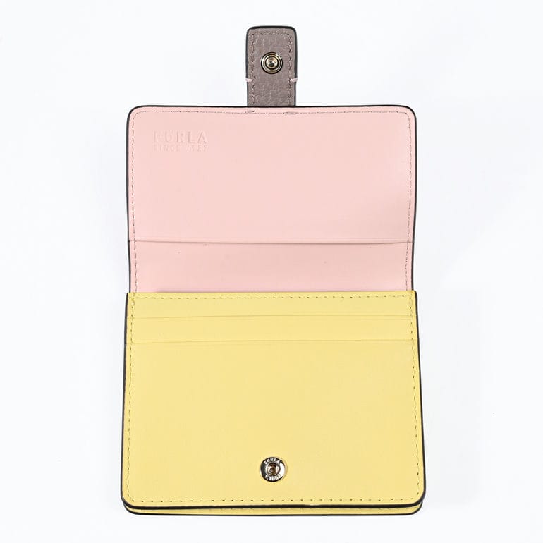 【名入れ可有料】フルラ FURLA カードケース 名刺入れ GRAZIA グラジア レディース グレー系 イエロー ピンクベージュ WP00499 BX1588 3781S【純正紙袋・リボン付き】【スペシャルラッピング660円(別売り)】