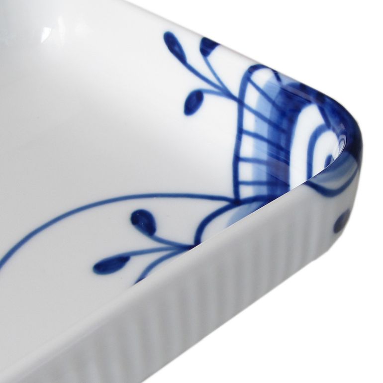 2個セット ロイヤルコペンハーゲン ブルーフルーテッド メガ トレイ スクエアプレート 24cm×12cm 2381377 1017344 北欧食器 洋食器 ROYAL COPENHAGEN【スペシャルラッピング660円(別売り)】