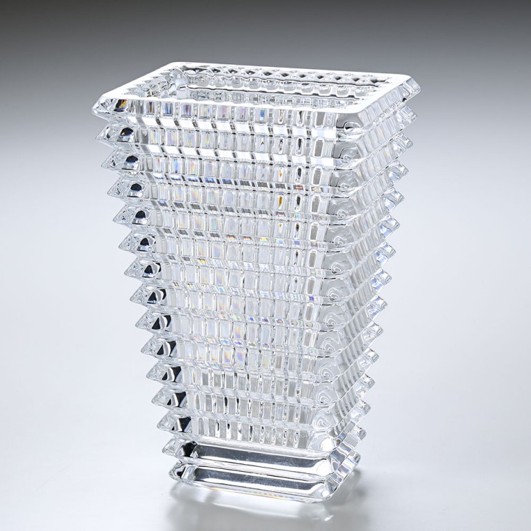 バカラ 名入れ対応 Baccarat ベース 花瓶 アイ EYE スクエア クリア S 20cm 2612989 【熨斗対応】 インテリア オブジェ 置物 洋食器 <br>【スペシャルラッピング1100円(別売り)】