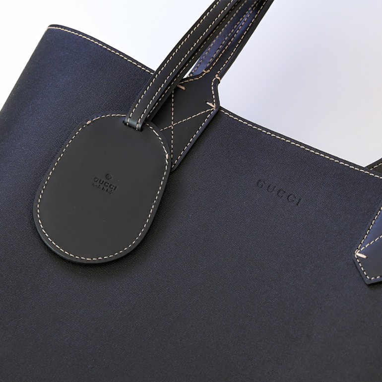 グッチ GUCCI バッグ トートバッグ リバーシブル ブラック×ベージュ