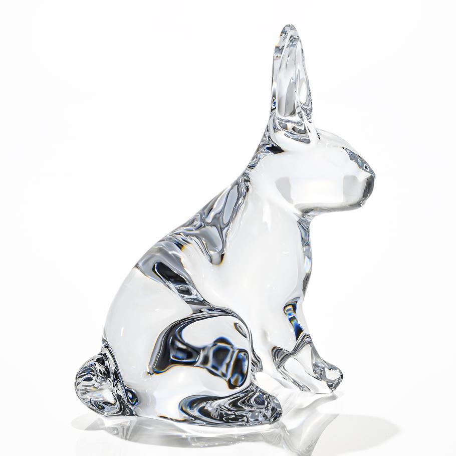 バカラ 名入れ対応 Baccarat クリスタルフィギュア 2022年新作 干支 兎 うさぎ クリア 2815125 【熨斗対応】 インテリア オブジェ 置物 洋食器 <br>【スペシャルラッピング660円(別売り)】