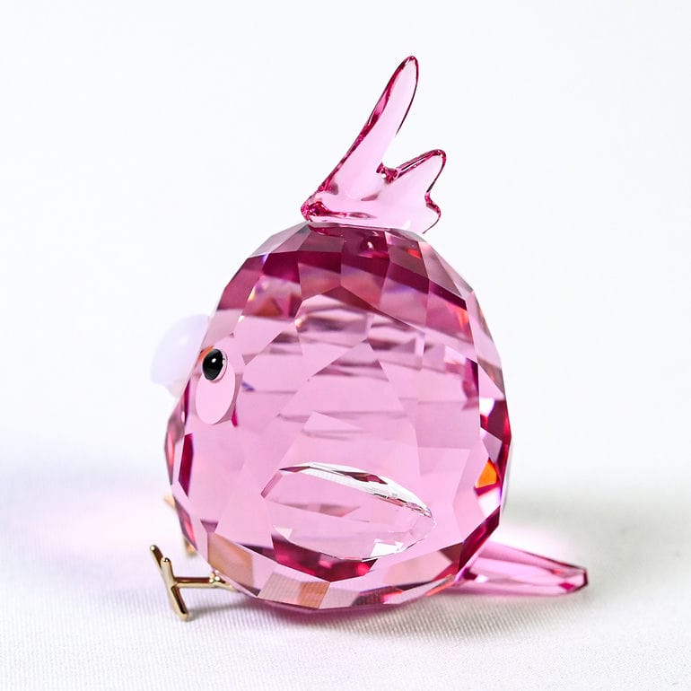 新作 新品 ⑩ スワロフスキー ピンク インコ 置物 ペーパーウェイト スワロフスキー SWAROVSKI フィギュリン All you Need are Birds