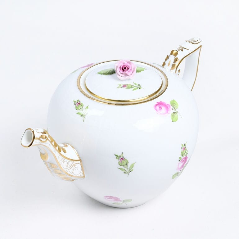 純正ボックス付き ヘレンド HEREND ティーポット プティットローズ PRシリーズ 洋食器 800ml 手描き 606009 PR 00606009-PR【スペシャルラッピング660円(別売り)】