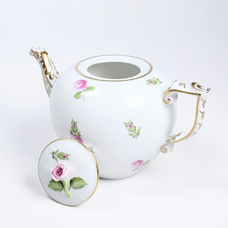 純正ボックス付き ヘレンド HEREND ティーポット プティットローズ PRシリーズ 洋食器 800ml 手描き 606009 PR 00606009-PR【スペシャルラッピング660円(別売り)】