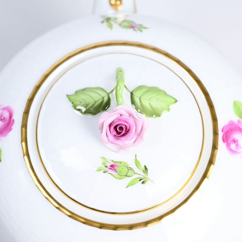 純正ボックス付き ヘレンド HEREND ティーポット プティットローズ PRシリーズ 洋食器 800ml 手描き 606009 PR 00606009-PR【スペシャルラッピング660円(別売り)】