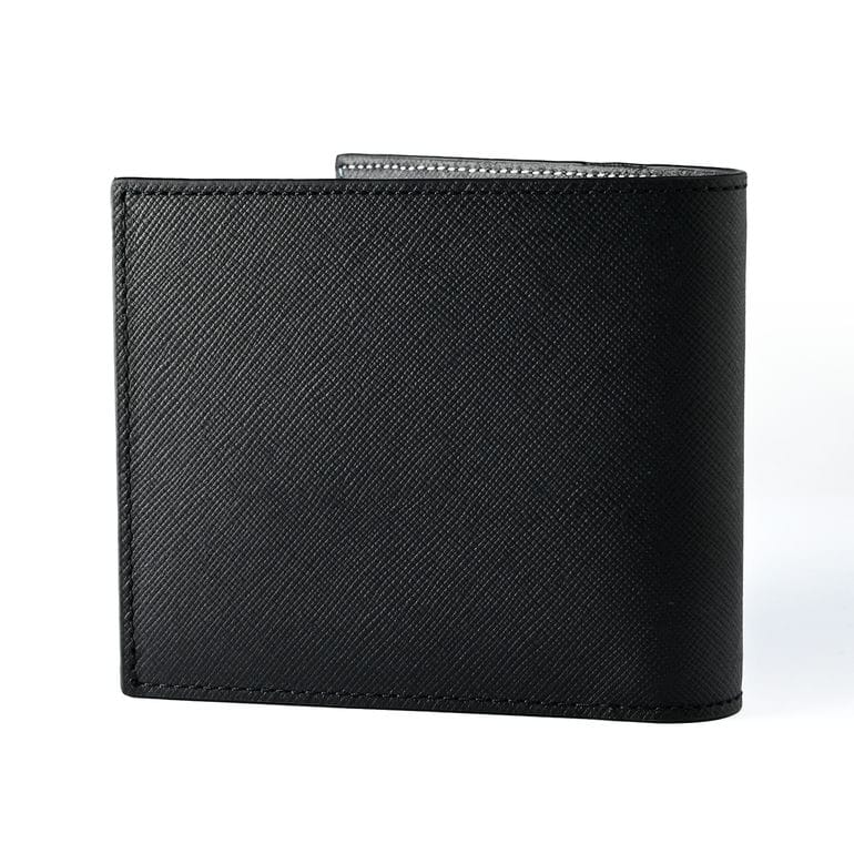 ポールスミス Paul Smith 二つ折り財布 2024SS 小銭入れ無し バルーン BALLOON メンズ ブラック 4832 MBALLO 79 英国 Made in ITALY ウォレット 折財布 箔押し名入れ可(工賃別売り) 【スペシャルラッピング660円(別売り)】